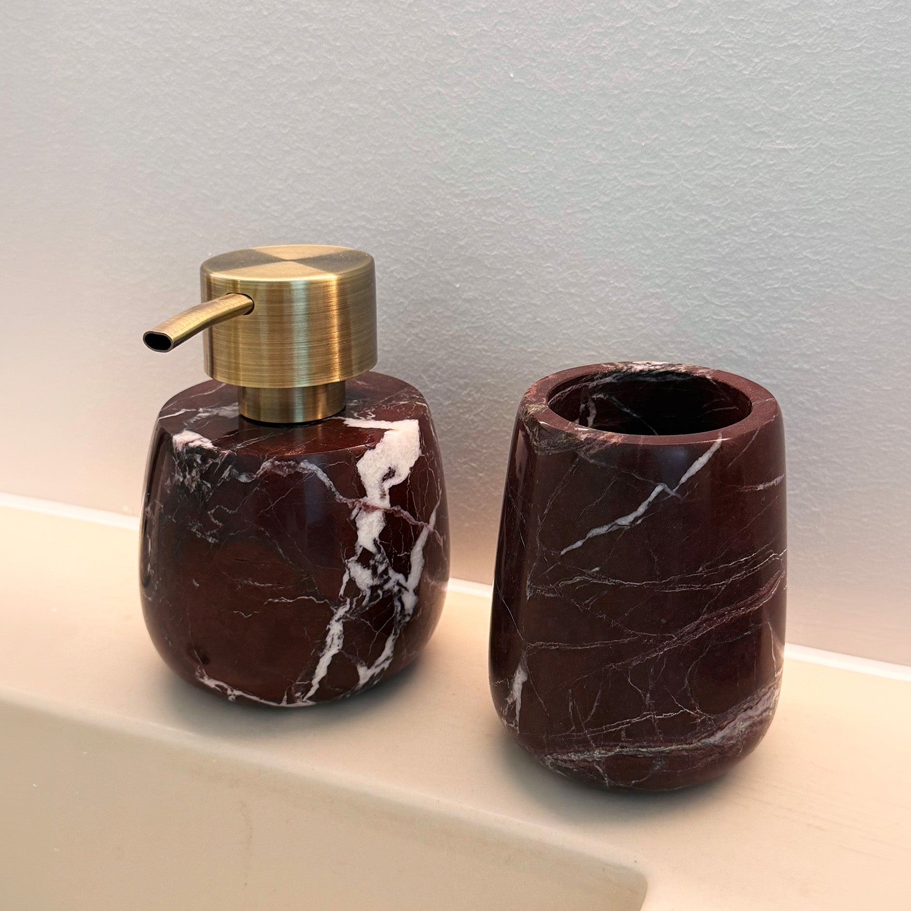Rosa Levanto marmor sæbedispenser
